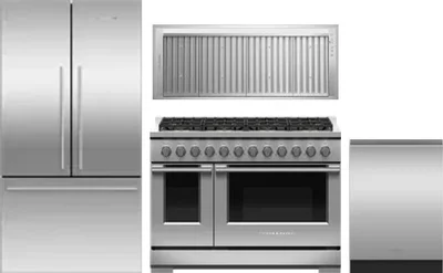 4 Piece Package Includes Refrigerator, Range, Hood And Dishwasher